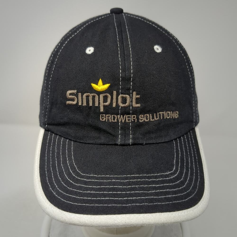 Simplot Grower Solutions Strapback Hat Black One … - image 2